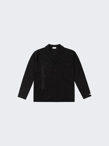 Men | SAINTWOODS | Linen Pajama Top | Black