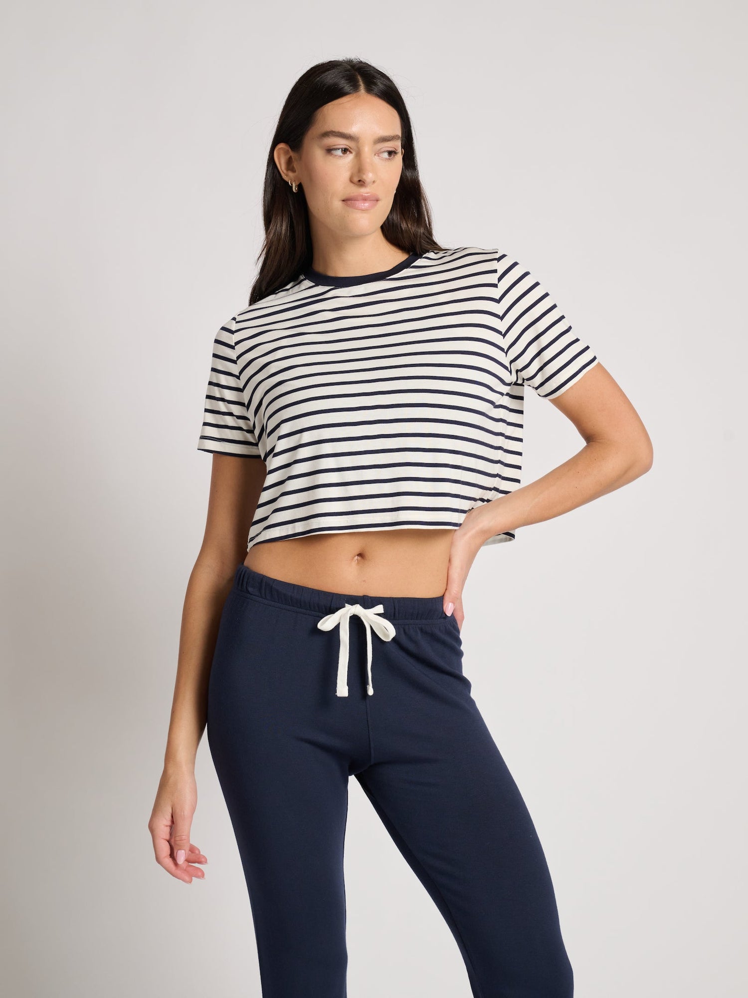 Splits59 | Djuna Crop Ringer | Indigo Blue