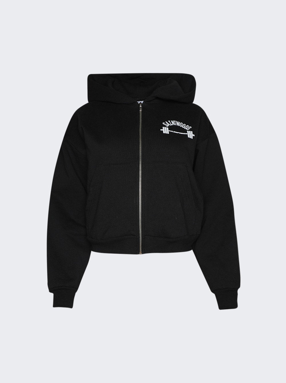 Women | SAINTWOODS | Palm Springs Zip Up Hoodie | Black
