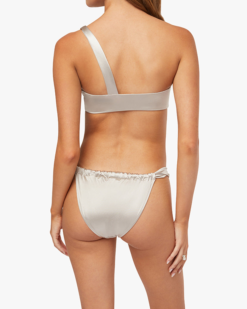 Ruched Asymmetrical Top | Oyster