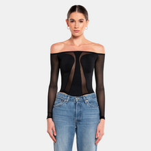 OW Collection Swirl Blouse | Black Caviar