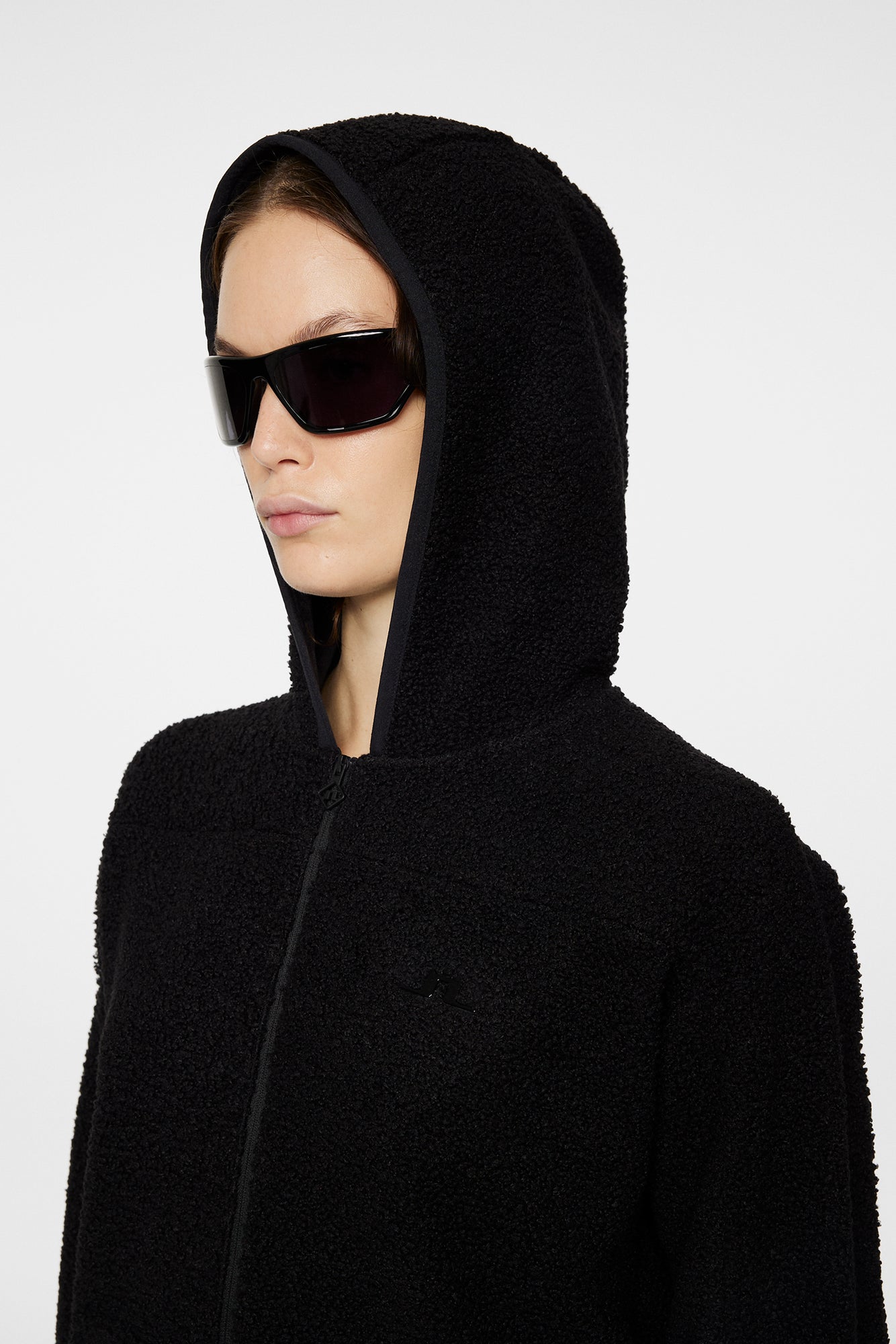 Women | Delise Pile Hoodie | Black