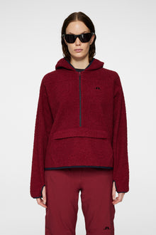Women | Delise Pile Hoodie | Cabernet