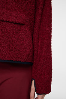 Women | Delise Pile Hoodie | Cabernet