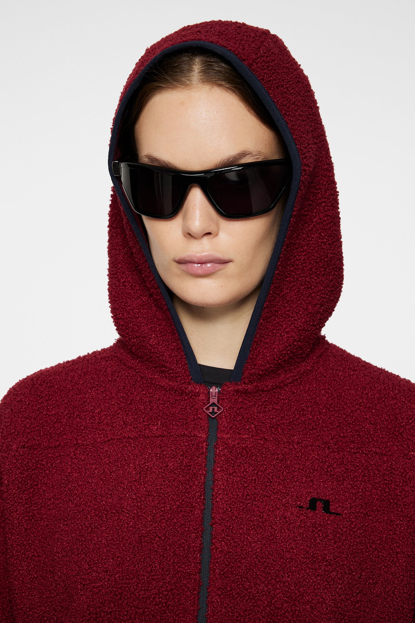 Women | Delise Pile Hoodie | Cabernet