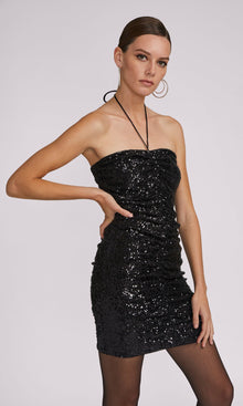 Jasmine Sequin Dress | Black