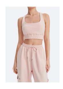 Scoop Neck Racerback Bra | Marshmallow Pink