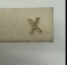 Gold Initial Stud | 10K Yellow Gold