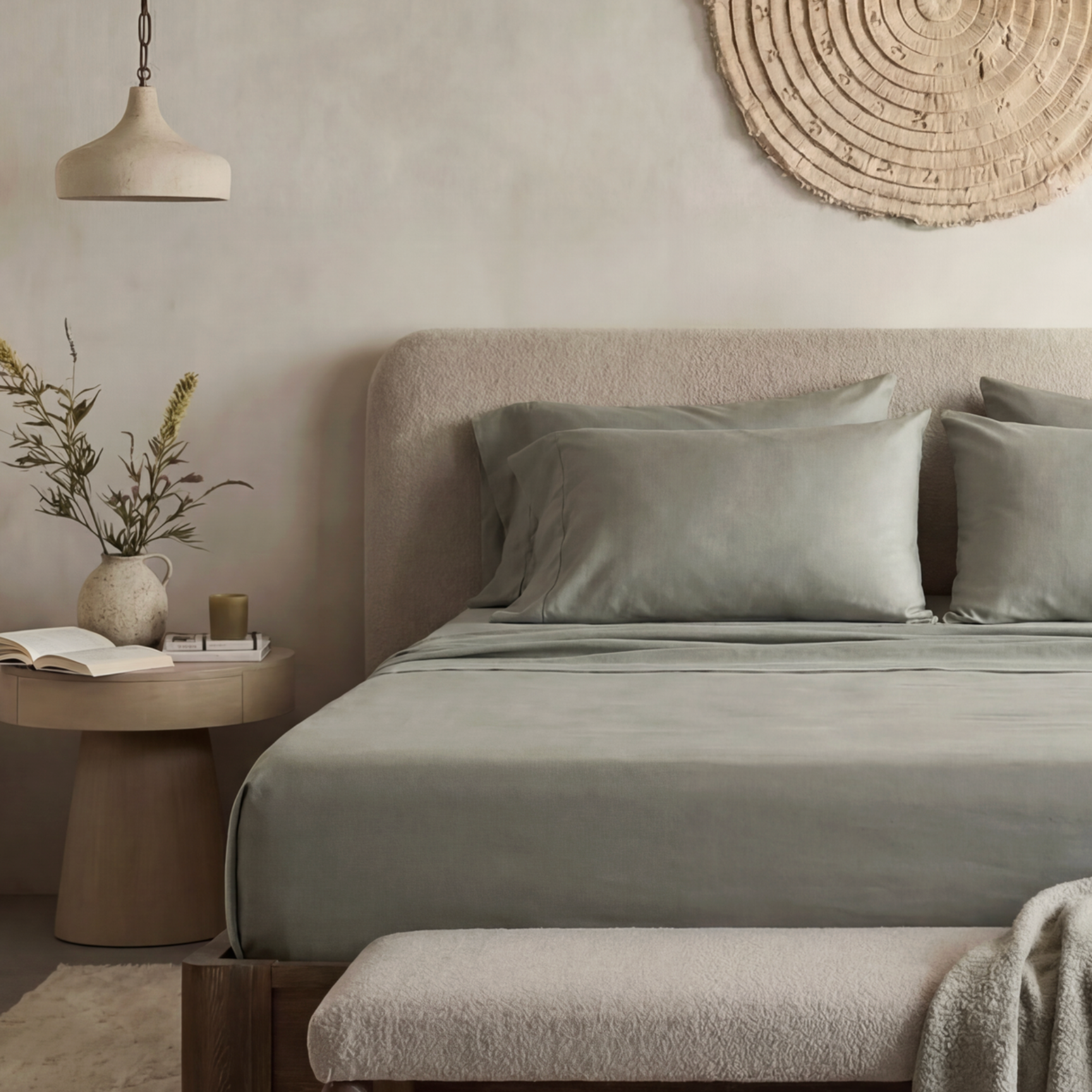 Signature Bamboo Sheet Set, King | Sage Green