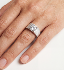 The Rouge Cz Signet Ring | Sterling Silver