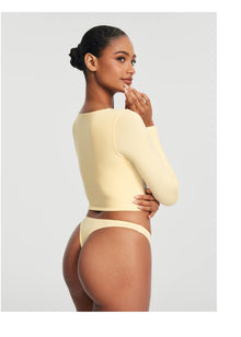 Seamless Thong Panty | Lemon Meringue