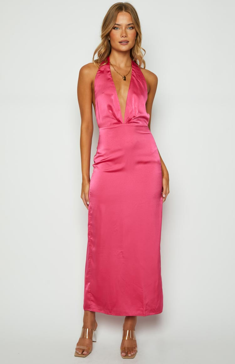 Seattle Halter Formal Dress | Pink