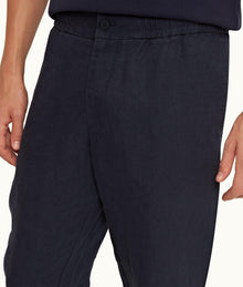 Sedgwick Tailored Fit Stretch-Cotton Trousers | Night Iris