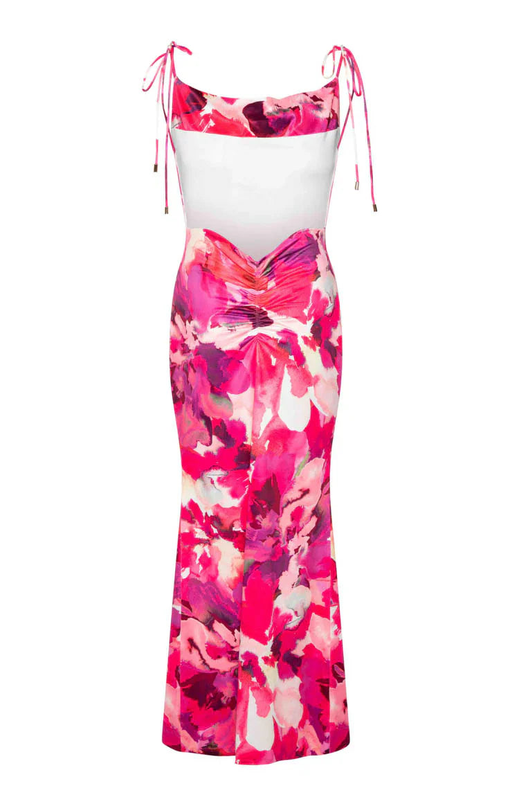 Selena Print Maxi Dress | Pink