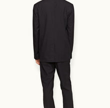 Sepher Merino Tailored Fit Two-Button Merino Blazer | Night Iris