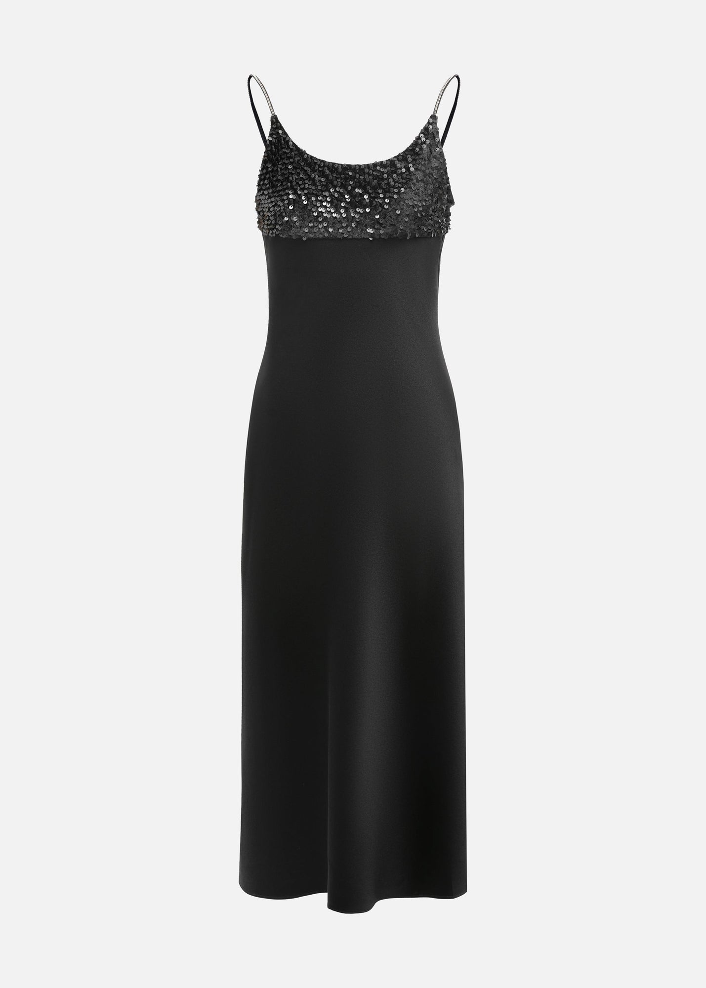 Sequin Slip Dress | Black