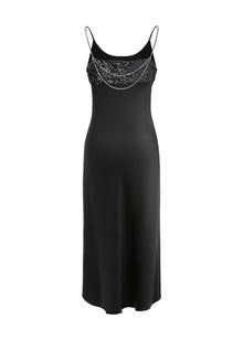 Sequin Slip Dress | Black