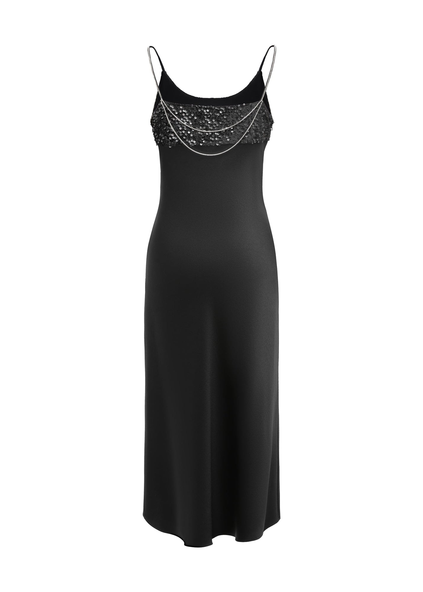 Sequin Slip Dress | Black
