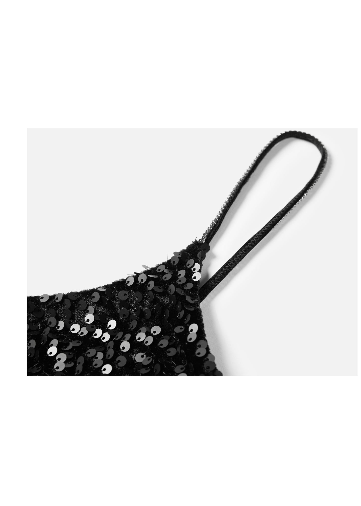 Sequin Slip Dress | Black