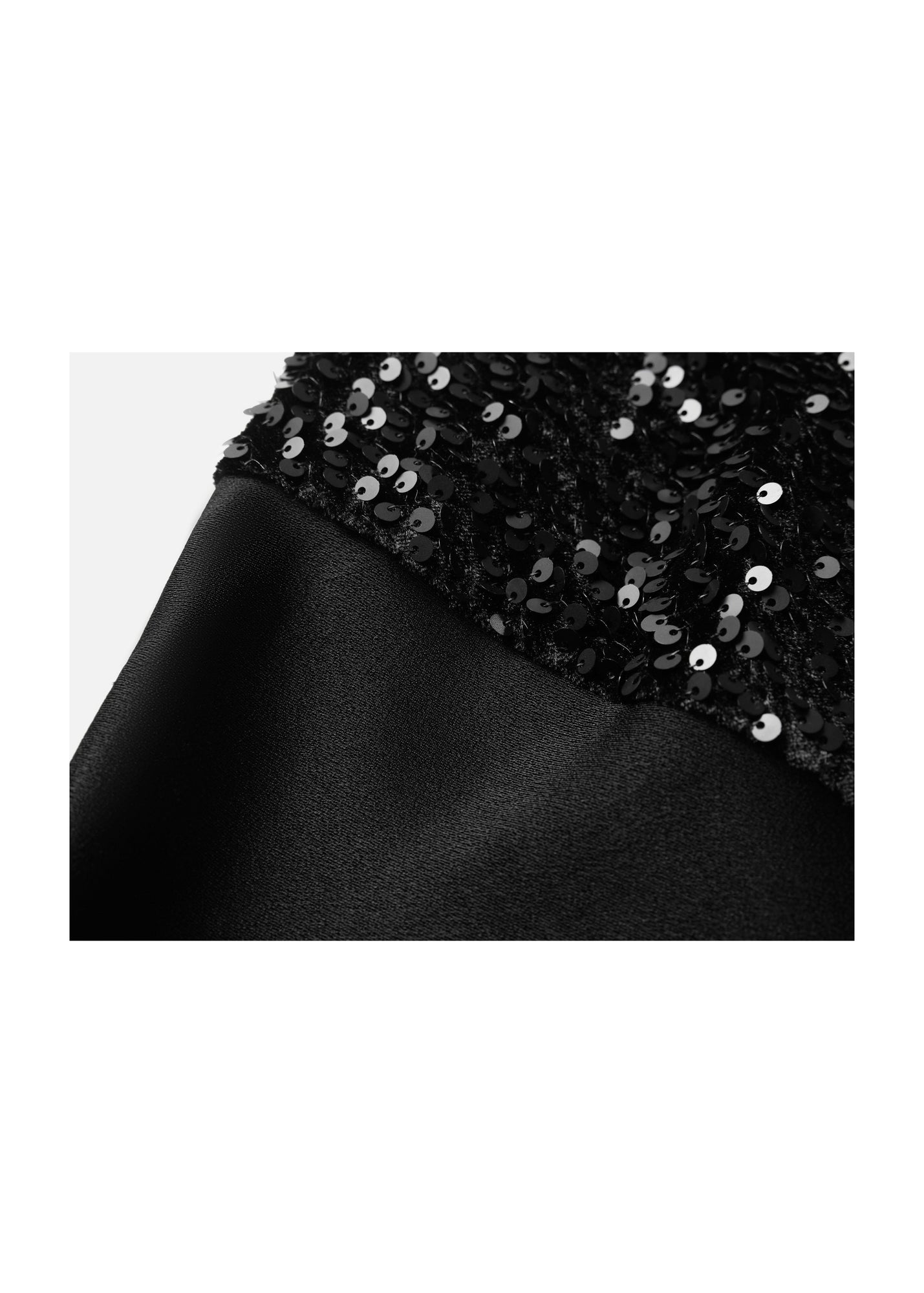 Sequin Slip Dress | Black