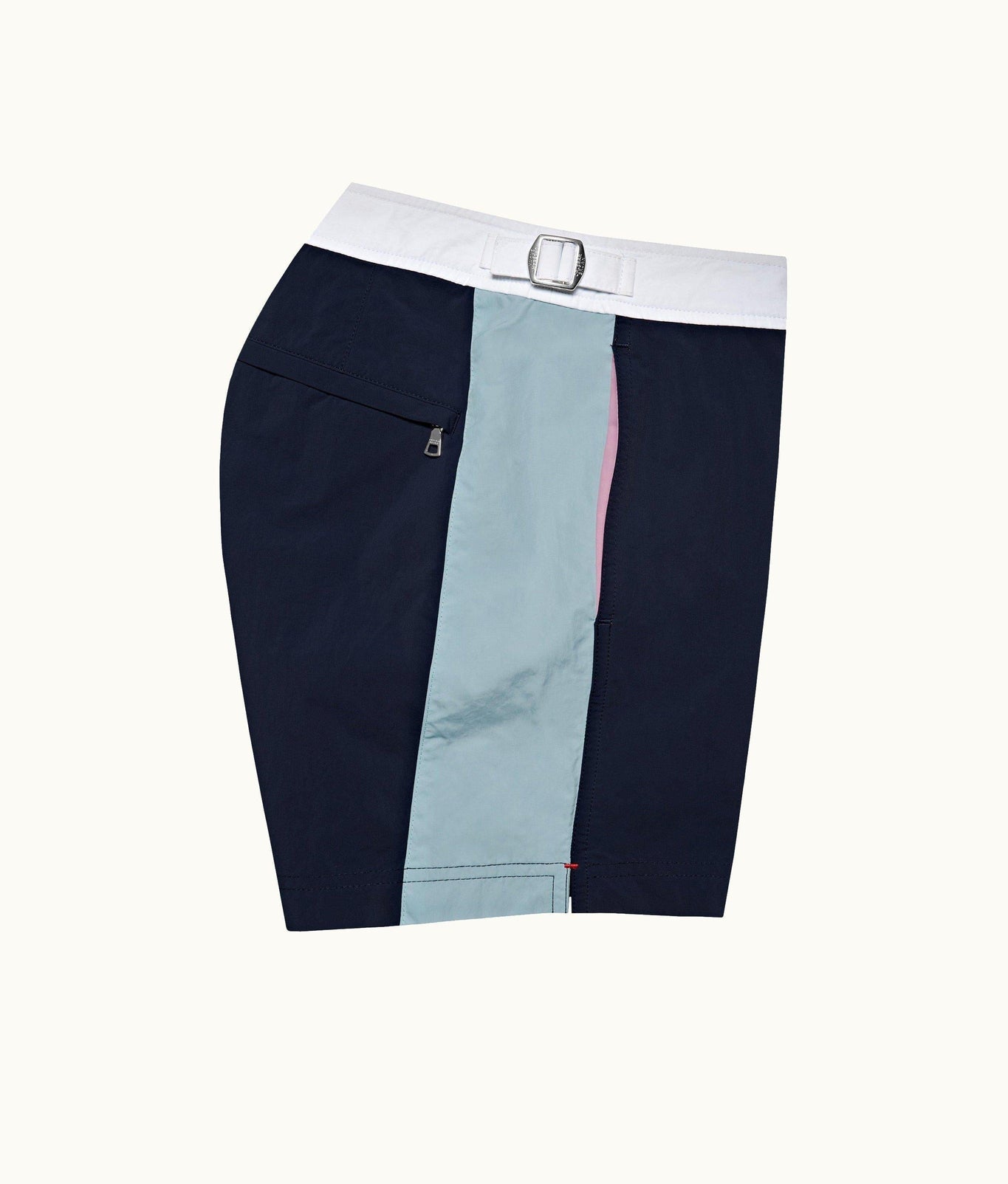 Setter Side Panel Shorter-Length Swim Shorts | Navy/Pool