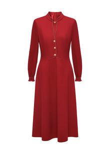 Sheep Wool Dress | Red