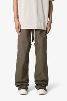 Side Snap Nylon Pants | Olive