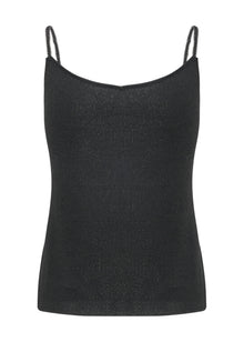 Silk-Blend V-Neck Camisole | Black