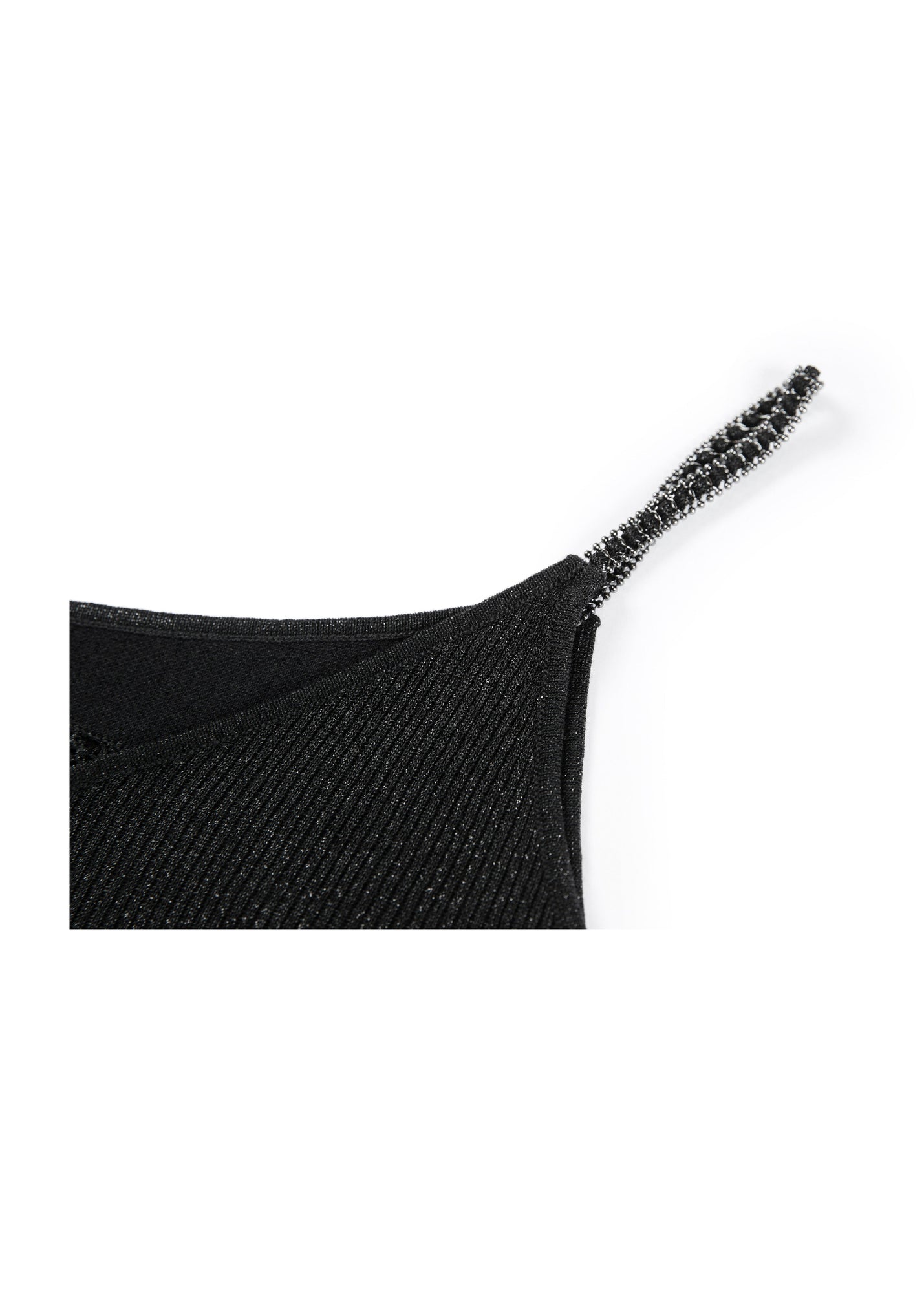 Silk-Blend V-Neck Camisole | Black