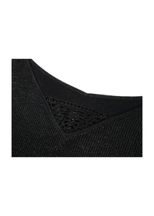 Silk-Blend V-Neck Camisole | Black
