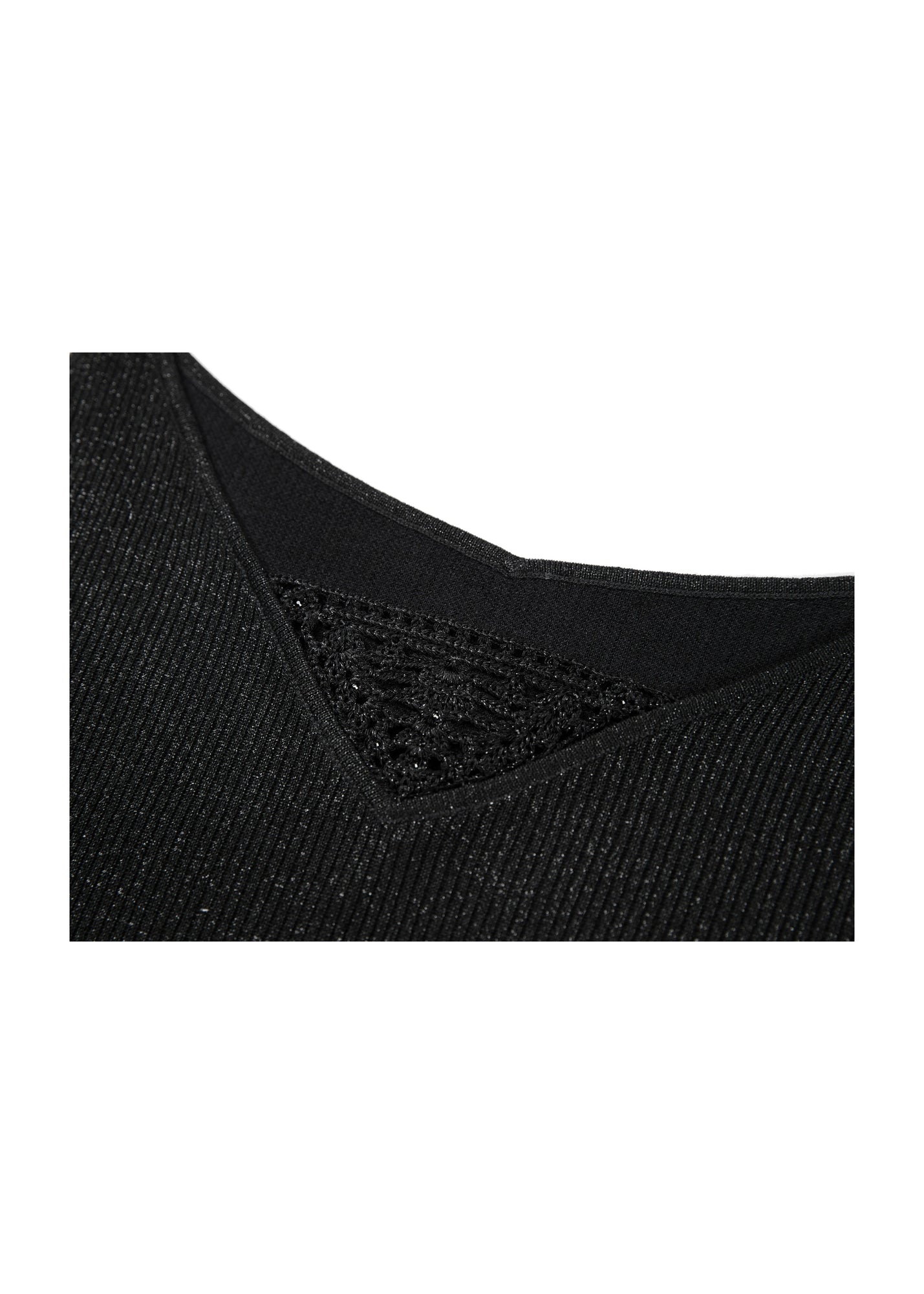 Silk-Blend V-Neck Camisole | Black