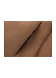 Silk Waist-Fitted Jacket | Brown