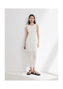 Sleeveless Dress | White