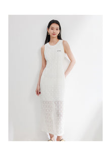 Sleeveless Dress | White
