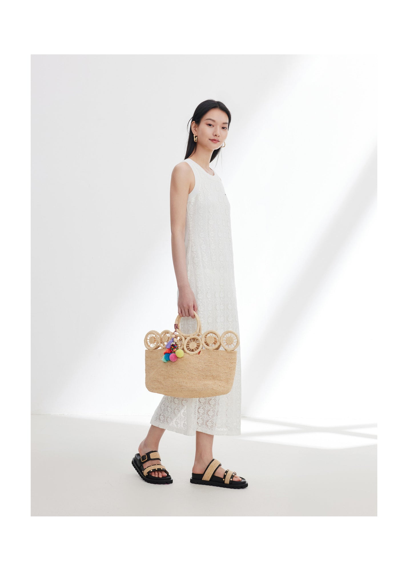 Sleeveless Dress | White