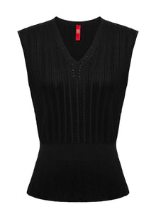 Sleeveless Top | Black