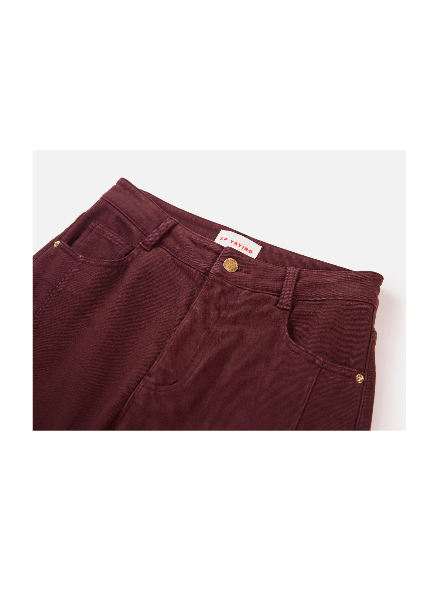 Slim Fit Pants | Burgundy