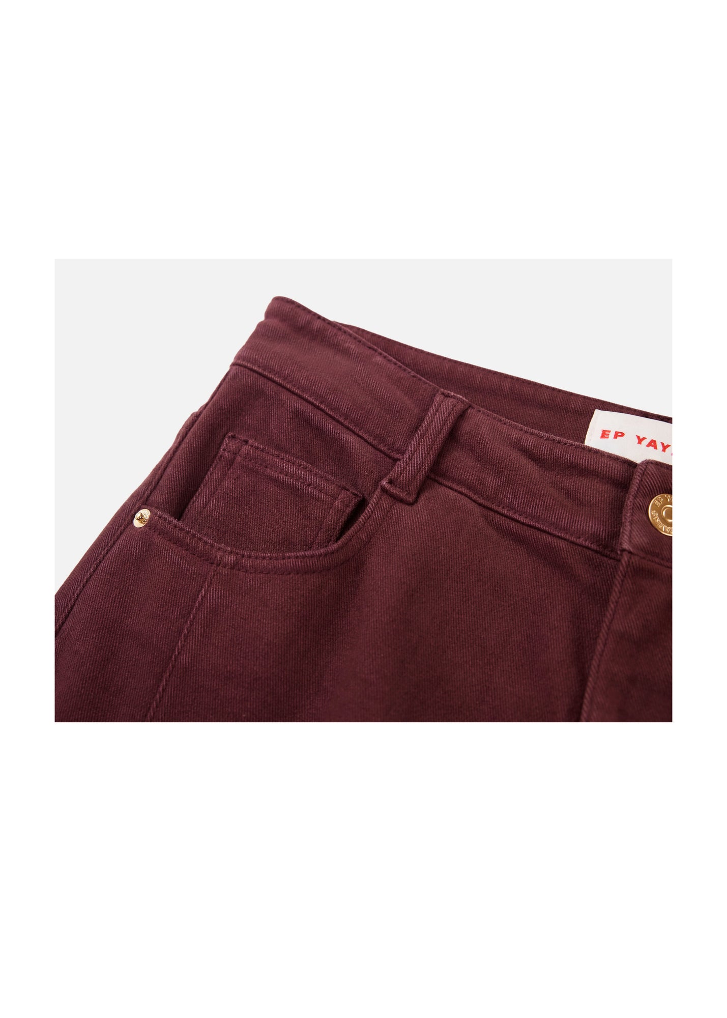 Slim Fit Pants | Burgundy