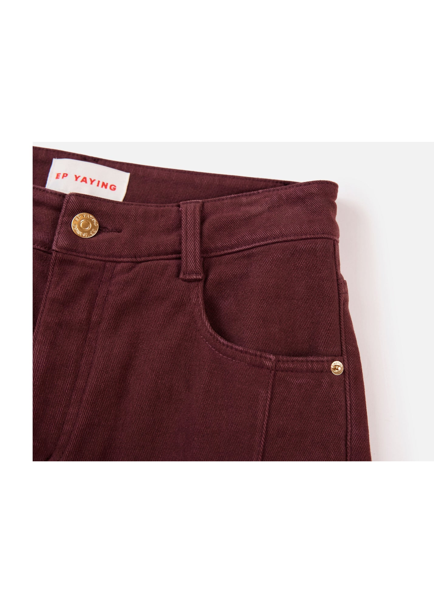 Slim Fit Pants | Burgundy