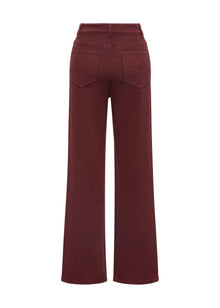 Slim Fit Pants | Burgundy