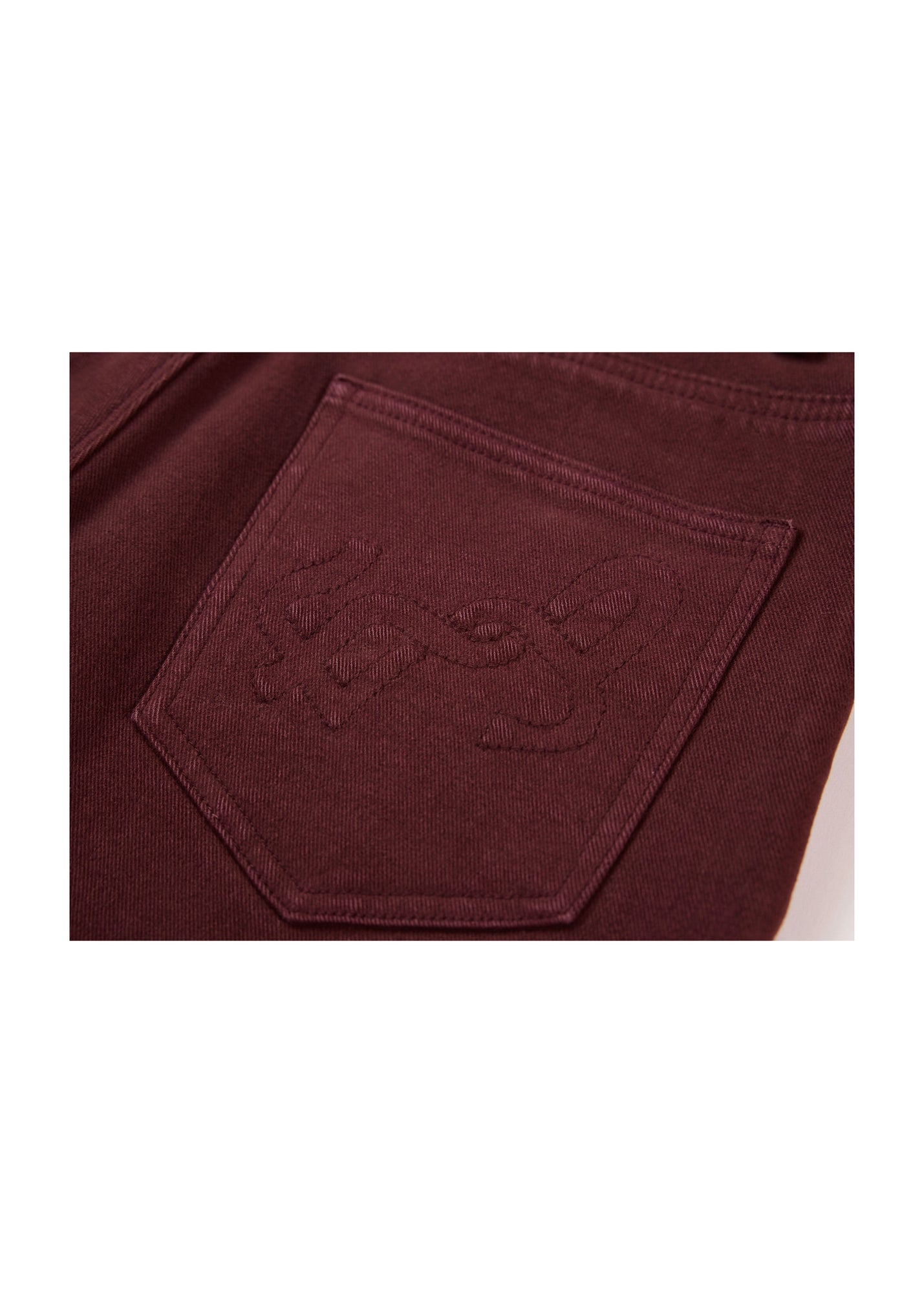 Slim Fit Pants | Burgundy