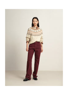 Slim Fit Pants | Burgundy