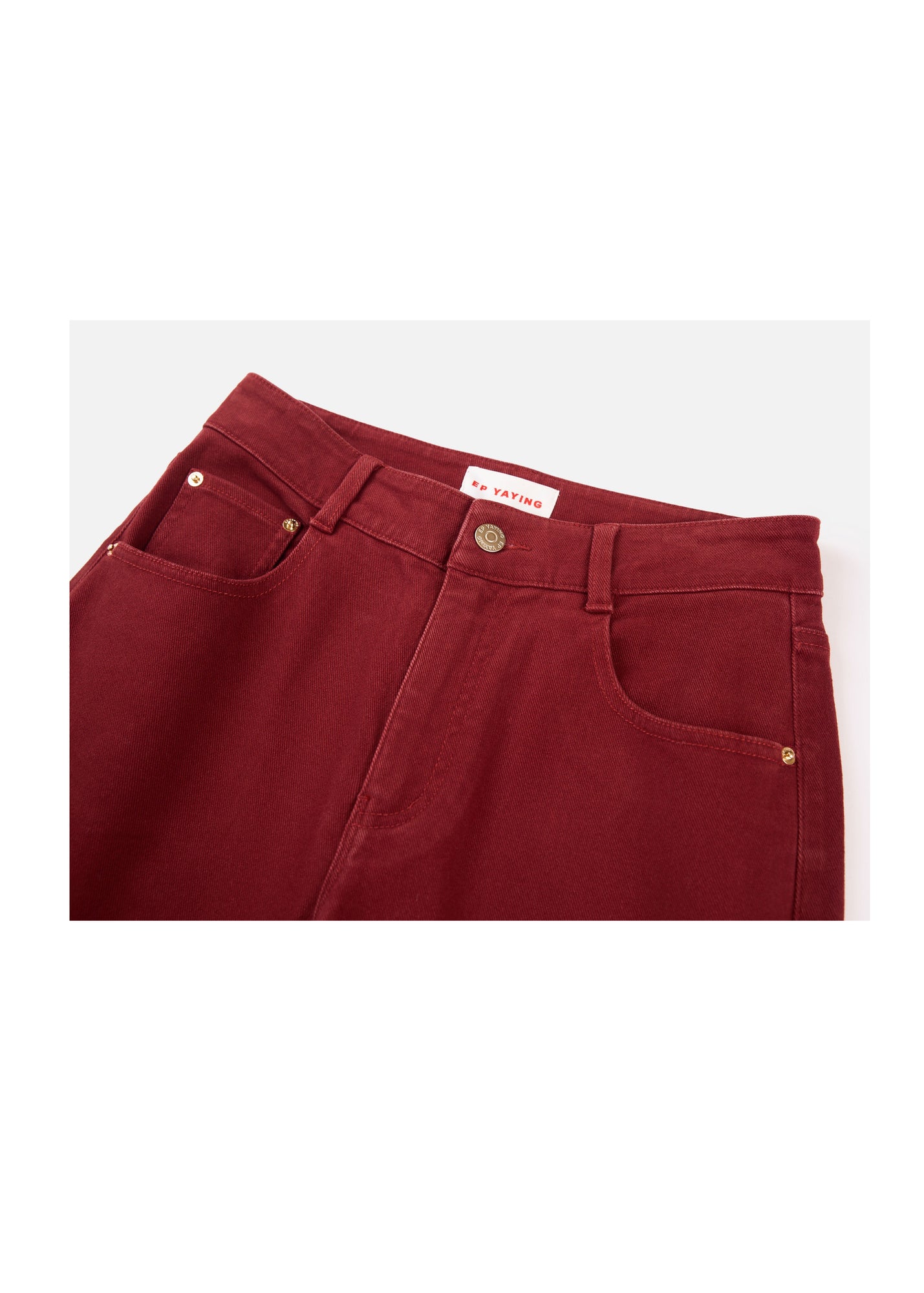 Slim Fit Pants | Red