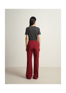 Slim Fit Pants | Red