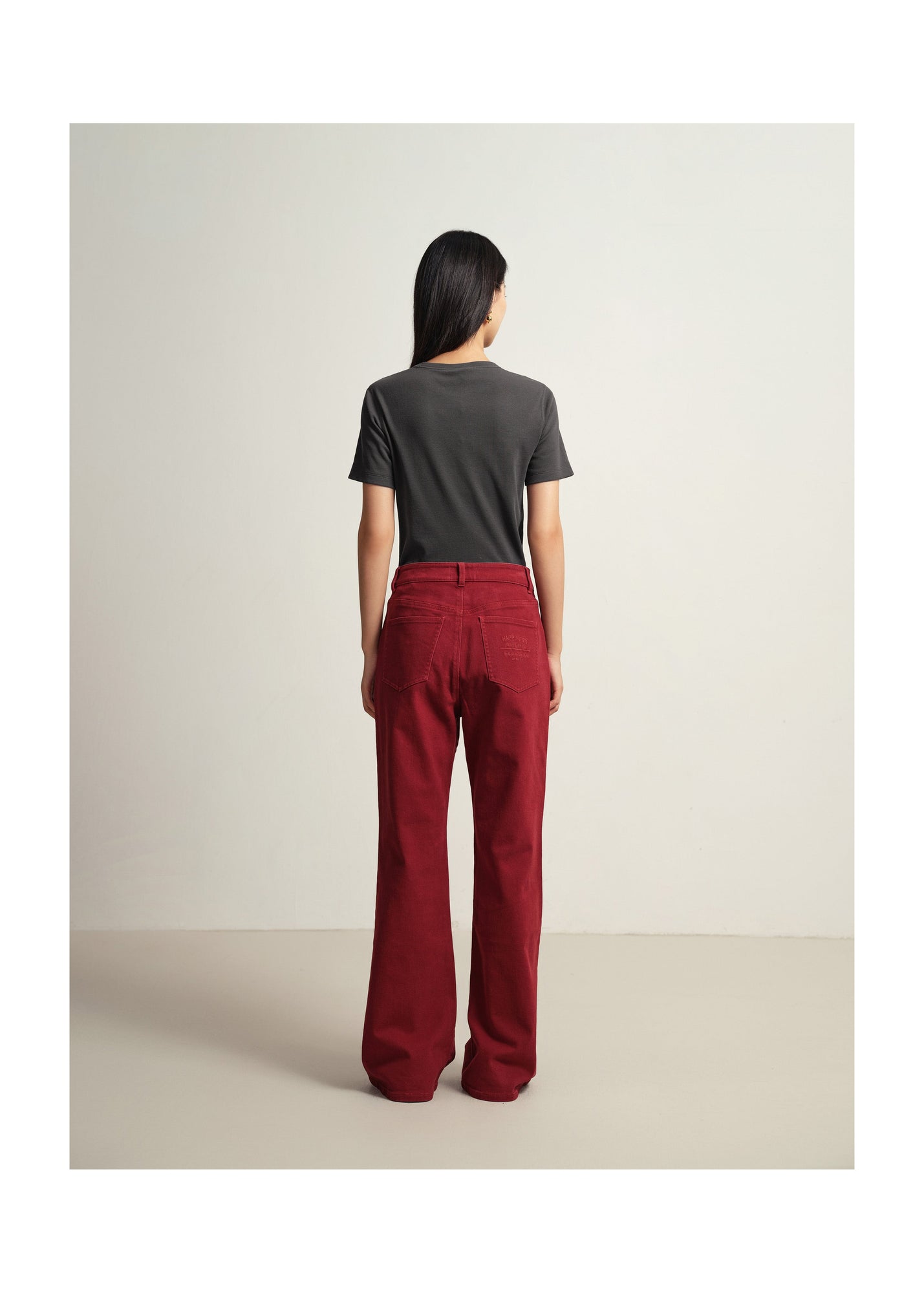 Slim Fit Pants | Red