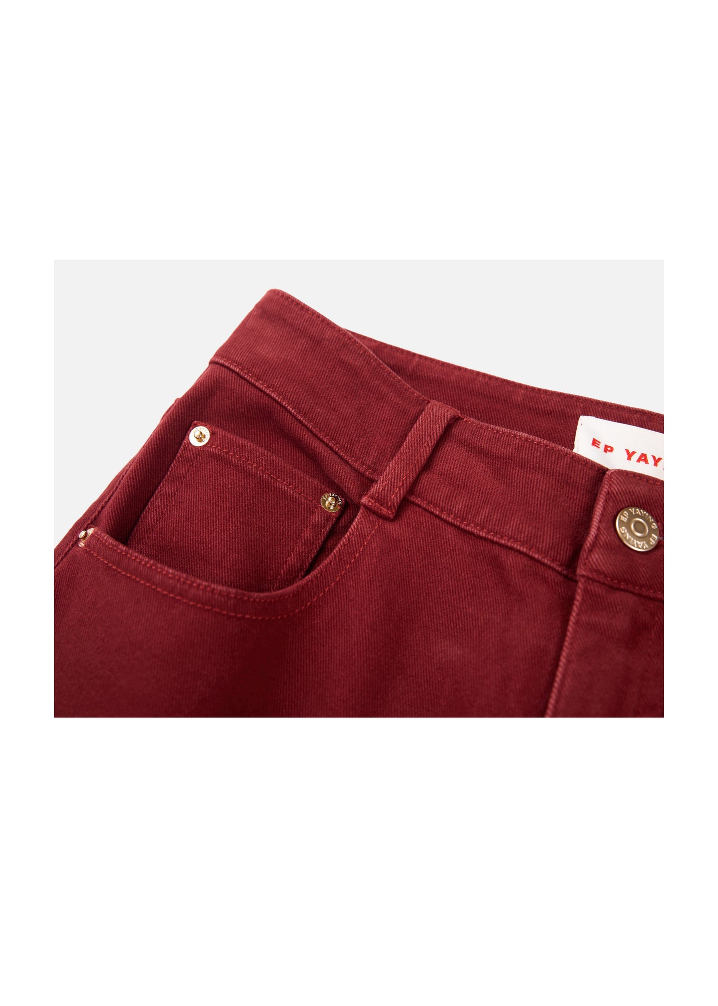 Slim Fit Pants | Red