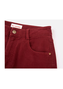 Slim Fit Pants | Red