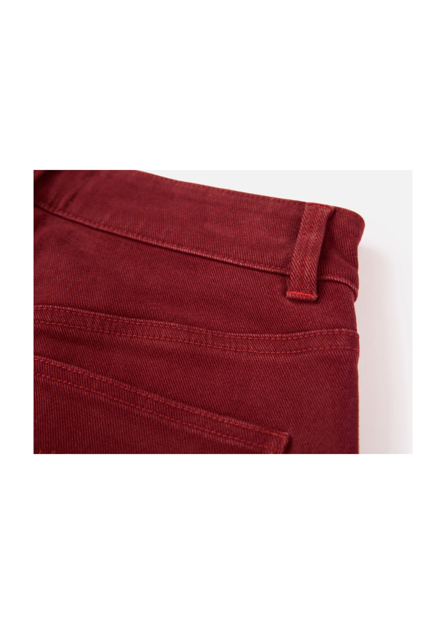 Slim Fit Pants | Red