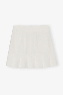 Slub Linen Mini Skirt | Egret