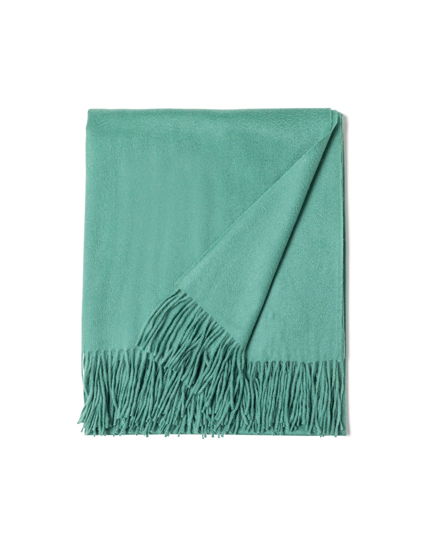 Sofia Cashmere | Woven Cashmere Throw | Green